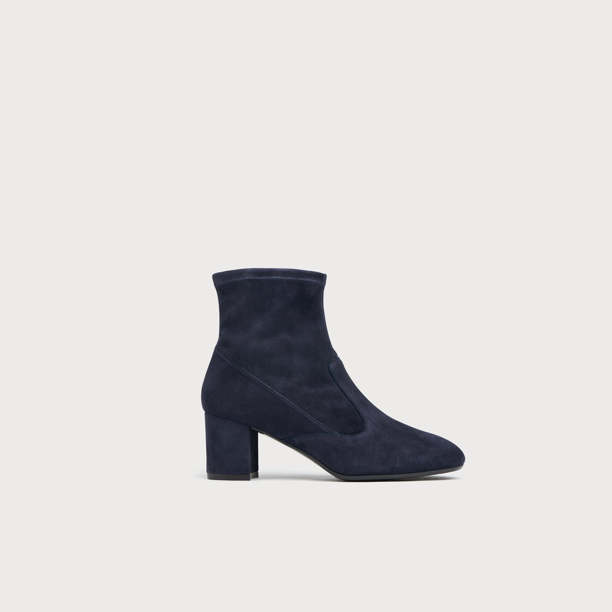 Alexis Navy Suede Ankle Boots Shoes L.K.Bennett